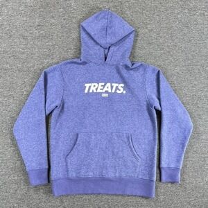 KITH Hoodie Mens Extra Small Blue Treats Graphic Pullover Fleece Logo Streetwear